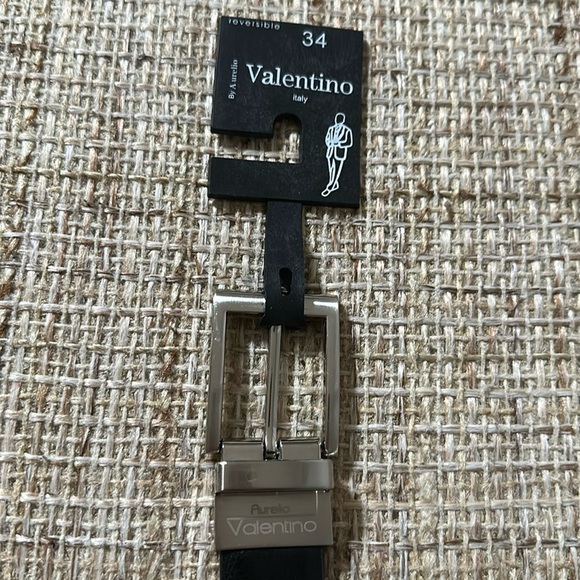 Aurelio Valentino Reversible Leather Black/Brown Belt 34” - Picture 4 of 8